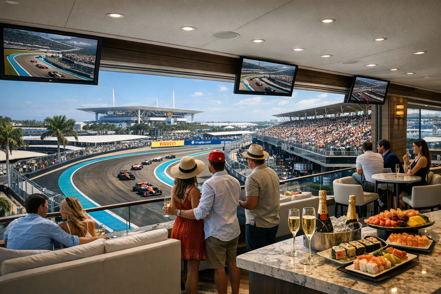 Mimai F1 racing Luxury Suites overlooking the race track-1